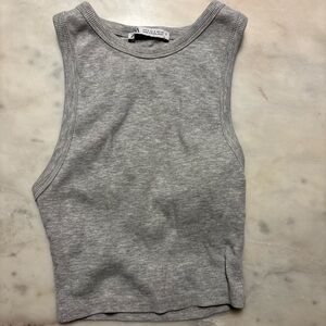 Zara Light Gray Knit Top